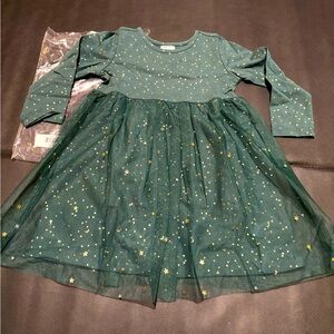 Hanna Andersson Green Tulle Dress 90